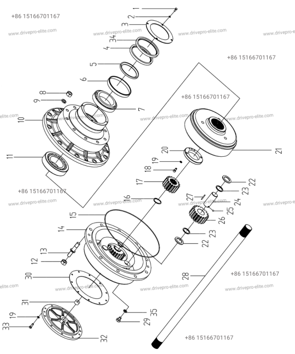 250301655 Wheel End Assembly