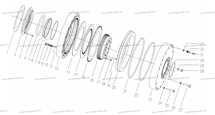 wet-type brake assembly
