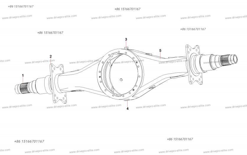 60271950 Axle housing assembly