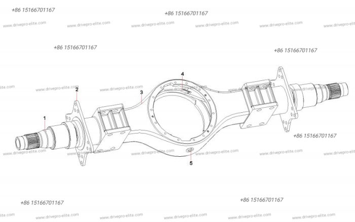 60271951 Axle housing assembly