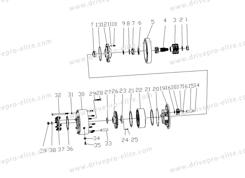Wheel Reduction Gear Assembly