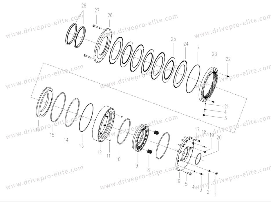 Wet-type brake assembly